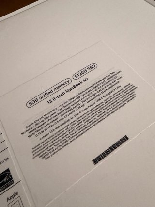 MacBook Air M2 8GB 512GB SSD (2023)