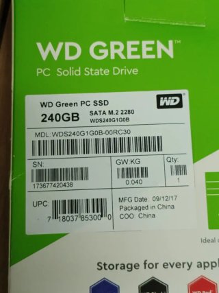 SSD WD Green 240GB SATA M.2