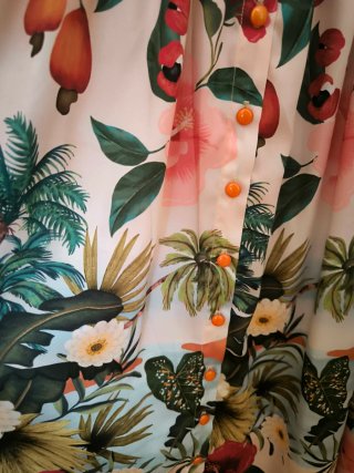 Vestido Lady Cacahuete Talla XL Estampado Floral