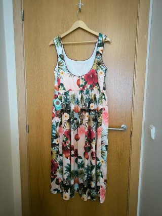Vestido Lady Cacahuete Talla XL Estampado Floral