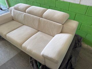Sofá 3 plazas beige 227x100x80