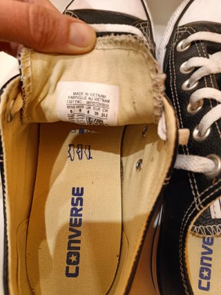 Converse All Star Negras Talla 39 cuero negras