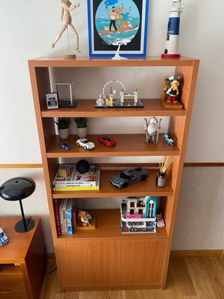Estantería y mesita juvenil madera
