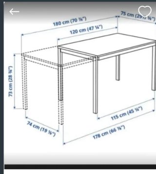 Mesa Vangsta Ikea blanca.