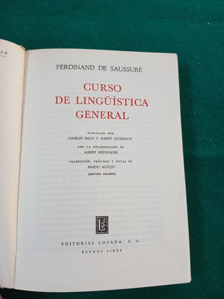 Curso de linguistica general de Ferdinand de Sauss