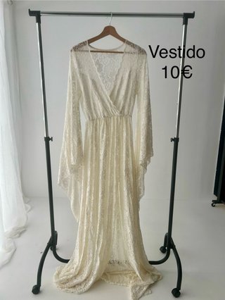 Vestido encaje premamá talla única para fotografía