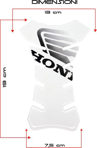 Protector depósito moto 3D adhesivo transparente