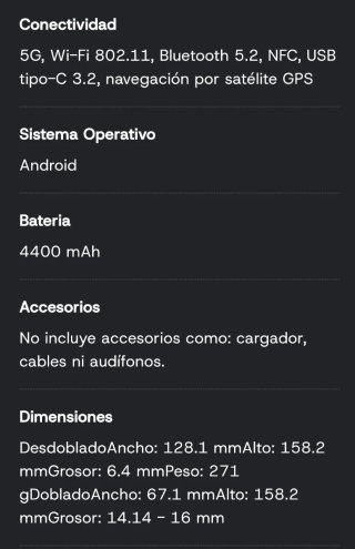 Samsung Galaxy Z Fold 3 5G Negro