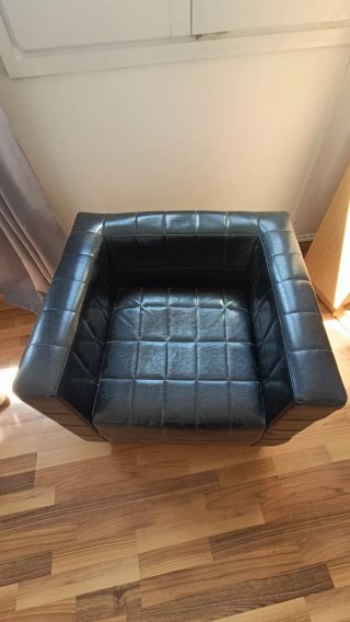 SOLO ESTA SEMANA! Sillón Polipiel Negro