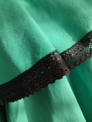 Traje Flamenca Verde con Volantes