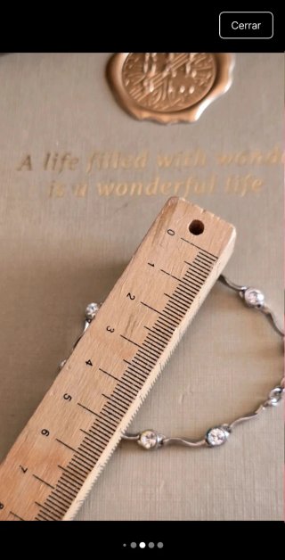 Pulsera elegante baño plata con circonitas
