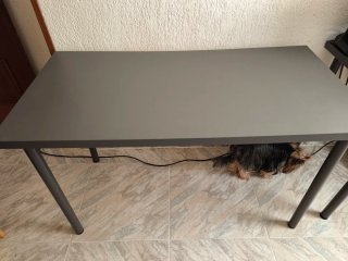 Escritorio X2 gris metálico 120x60