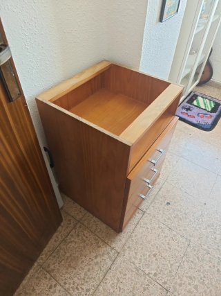 Cajonera de madera para escritorio