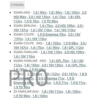 Amortiguador t citroen peugeot