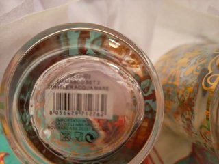 Coppia bicchieri Livellara decorati