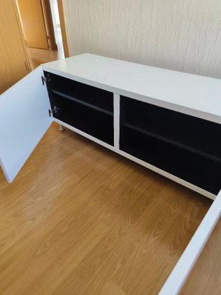 Muebles salón 2 módulos blancos