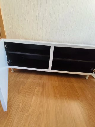 Muebles salón 2 módulos blancos
