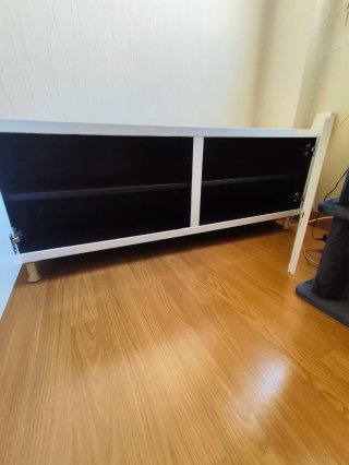 Muebles salón 2 módulos blancos