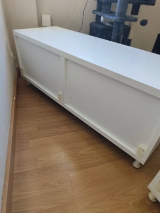 Muebles salón 2 módulos blancos