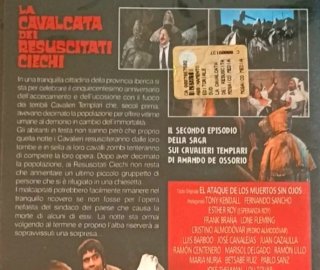DVD horror 70,La Cavalcata dei Resuscitati Ciechi