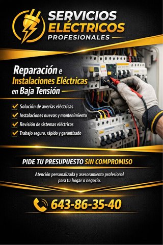 Ofrezco servicios de electricidad