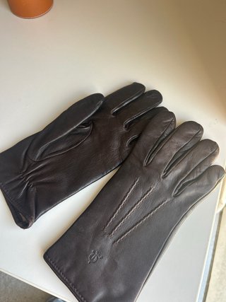 Guantes de piel El Caballo Marrones