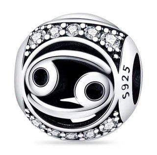 NUEVO Charm Cáncer Plata 925 con Circonitas