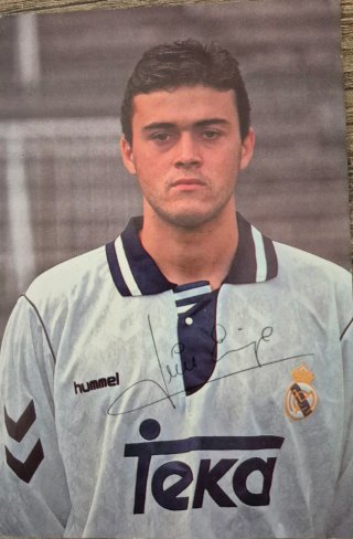 Postal Firmada Luis Enrique