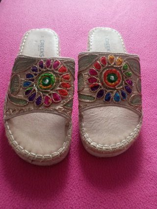Sandalias Creeks Beige Multicolor Talla 39