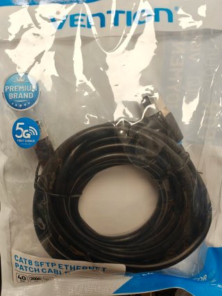 Cable Ethernet CAT.8 SFTP 40Gbps 5m Vention (Nuevo