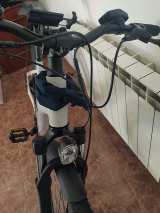 Bicicleta Eléctrica RockRider Blanca