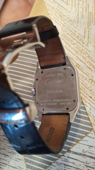 Reloj Cartier Plata y Negro