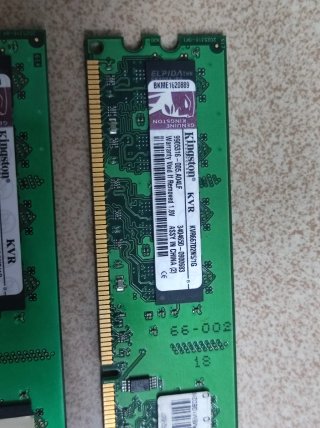 2x Kingston 1GB DDR2 Módulos RAM