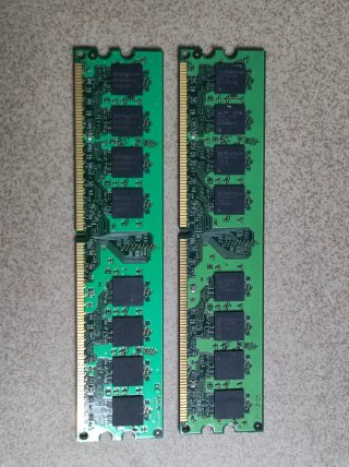 2x Kingston 1GB DDR2 Módulos RAM