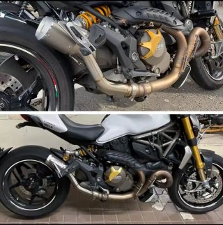 Tubo de escape Austin Ducati Monster 821 y 1200
