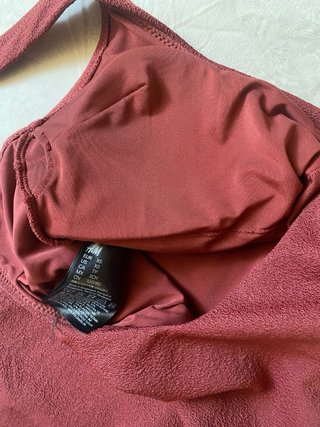 Bañador H&M Rojo Texturizado.
