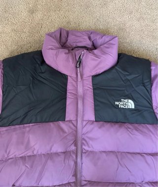 Piumino The North Face donna viola e nero