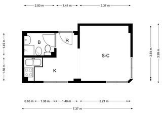 Estudio en venta en Ronda Sur en Murcia