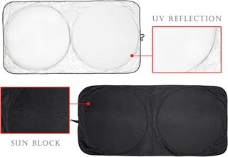 Parasol coche plegable protección UV parabrisas