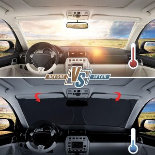 Parasol coche plegable protección UV parabrisas