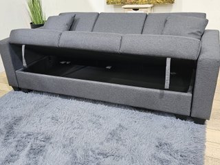 Sofá Cama Gris con Arcón