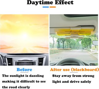 Extensor visera antirreflejos coche protección UV