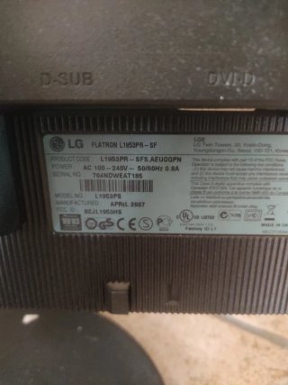 Monitor LG Flatron L1900R