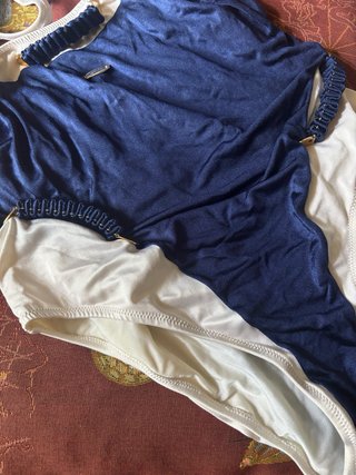 Costume intero Parah blu/bianco