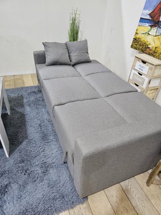 Sofá Cama Gris con Arcón