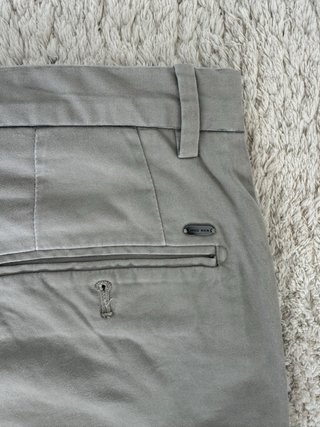 Mango Man Grey Chino Pants Size 42 Straight Fit