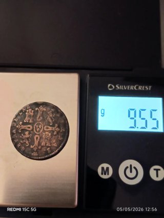 Moneda Antigua España Isabel II (1842)