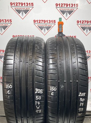 205 50 17 W DUNLOP RUEDA AL 90% VIDA UTIL