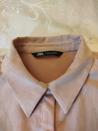 Camisa pana Zara Talla L Rosa