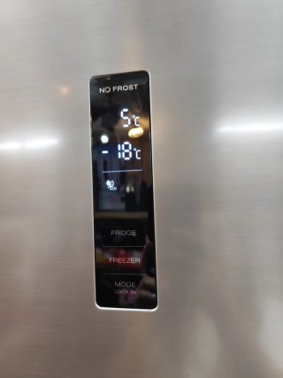 Nevera combi acero inoxidable